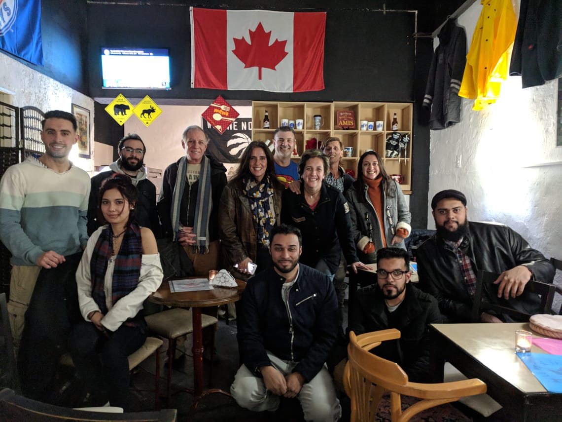 Reunión con los amigos canadienses, 2018