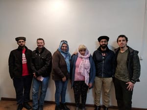 Los Misioneros de Canadá visitando la reunión semanal de la comunidad, 2019, Montevideo